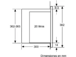 Microondas - BOSCH, BFL520MS0, 20 Litros, 5 Niveles, 800 W, Integrable, Negro - Imagen 7