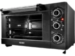 Mini horno - KOENIC KMO 4341, 20 l, 1500 W, Depósito antiadherente, Iluminación LED, Temporizador, Negro