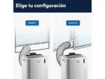 Aire acondicionado portátil - De'Longhi Pinguino PACEMK82, 2350 frig/h, 2.4kW, 80m³, 3 en 1, Función deshumidificador, 63dB, Gas Eco-Friendly, Blanco - Imagen 5