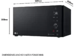 Microondas con grill - LG MH7265DPS, 1000 W, 5 niveles, Inverter, 32 l, Negro - Imagen 11