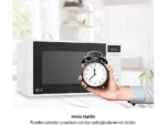 Microondas con grill - LG MH6042DW, 700 W, 2 niveles, Panel táctil, 20 l, Blanco - Imagen 4
