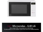 Microondas con grill - LG MH6042DW, 700 W, 2 niveles, Panel táctil, 20 l, Blanco - Imagen 12