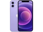 APPLE iPhone 12, Morado, Móvil iOS, 128 GB, 4 GB RAM, 6,1  OLED, Ceramic Shield, Anti-huellas, A14 Bionic, 2815 mAh