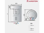 Termo Eléctrico - LYDOS R 50 V ES EU ARISTON, 50 l, Blanco - Imagen 7