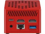 Mini PC - LEOTEC LEMPC06R, Intel N, 8 GB RAM, 128 GB SSD, HD Graphics, Windows, Rojo