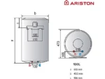 Termo Eléctrico - LYDOS WIFI 100 V 1.5K EU + INSTAFIX ARISTON, 100 l, Blanco - Imagen 5