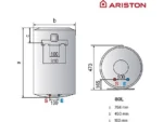 Termo Eléctrico - LYDOS WIFI 80 V 1.5K EU + INSTAFIX ARISTON, 80 l, Blanco - Imagen 5