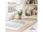 Placa de inducción - KLARSTEIN Delicatessa 77 Flex, 4 zonas, 77 cm, Blanco - Imagen 2