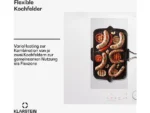 Placa de inducción - KLARSTEIN Delicatessa 77 Flex, 4 zonas, 77 cm, Blanco - Imagen 4