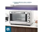 Horno de sobremesa - GRUNKEL Horno eléctrico multifunción de sobremesa de 38L - HR-38SILVER - 2000W - Gris, 2000 W, 38 l, Plata - Imagen 2