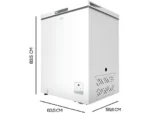 Congelador horizontal - CECOTEC 02448, 63,5 cm, Blanco - Imagen 2