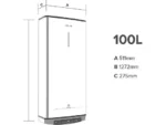 Termo Eléctrico - VELIS PRO WIFI 100 ES ARISTON, 100 l, Blanco - Imagen 2