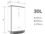 Termo Eléctrico - VELIS PRO WIFI 30 ES ARISTON, 30 l, Blanco - Imagen 5