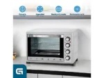 Horno de sobremesa - GRUNKEL Horno eléctrico multifunción de sobremesa de 38L - HR-38SILVER - 2000W - Gris, 2000 W, 38 l, Plata - Imagen 3