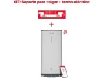 Termo Eléctrico - VELIS TECH DRY WIFI 50 ES EU + INSTAFIX ARISTON, 50 l, Gris
