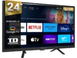 TV DLED 24" - TD SYSTEMS PRIME24C19GLE Hey Google, HD, Arm Cortex A55x4, Smart TV, DVB-T2 (H.265), Negro
