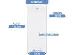 Congelador vertical - SAUBER SERIE 3-CV14324WH, 142,3 cm, Blanco - Imagen 8