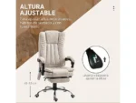 Silla de masaje - 921-246V91CW, 70,00 cm, Crema - Imagen 5