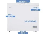 Congelador horizontal - SAUBER SERIE 5-CH20024WH, 84,5 cm, Blanco - Imagen 6