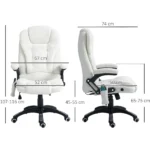 Silla de masaje - 921-171V93WT, 74,00 cm, Blanco - Imagen 2