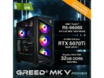 PC Gaming - GREED MK5 AMD, AMD Ryzen 5 9600X, 32 GB RAM, 1 TB SSD, GeForce RTX™ 5070 Ti, Windows 11 Pro, Negro - Imagen 6