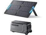 Kit nevera portátil - EverFrost Cooler 53L con panel solar de 100W ANKER, Negro
