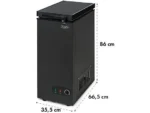 Mini congelador - KLARSTEIN Iceblokk 50, 86 cm, Negro - Imagen 7