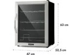 Nevera pequeña - KLARSTEIN Beersafe XL Mix It Edition, Altura 63 cm, Negro - Imagen 7