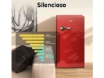 Nevera pequeña - VOK EVR-85RDER, R600a, Altura 84 cm, Rojo - Imagen 8