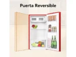 Nevera pequeña - VOK EVR-85RDER, R600a, Altura 84 cm, Rojo - Imagen 10