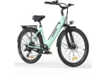 Bicicleta de ciudad - HILLMILES Milecity, Bicicleta eléctrica, Verde - Imagen 7
