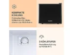 Nevera pequeña - KLARSTEIN Geheimversteck 17l Minibar, Altura 47,50 cm, Negro - Imagen 6