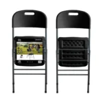 Sillas plegables - O91 P10-02779, hasta 150 kg, Negro - Imagen 4