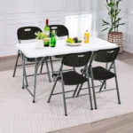 Sillas plegables - O91 P10-02779, hasta 150 kg, Negro - Imagen 5