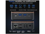 Mini PC - HUIDUN H50-N150, Intel Twin Lake N150(Hasta 3.6GHz), 8 GB RAM, 256 GB SSD, UHD Graphics, Windows 11 Pro, Negro - Imagen 6