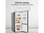 Frigorífico combi - CHIQ FBM205L42, Envío gratis + Retirada Antiguo, Altura 1.44M, Silencioso 39 dB, Puertas Reversibles, Altura 144,00 cm, Capacidad 205 l, Color Inox Oscuro - Imagen 7