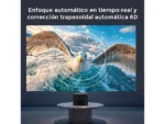 Proyector - ULTIMEA Poseidon E100 Smart Google TV 11.0, 3D, 5G WiFi Bluetooth, 3.840 x 2.160 UHD 4K Compatible, 100000 h, UHD 4K, Negro - Imagen 5