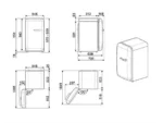 Nevera pequeña - SMEG FAB10LBL6, Altura 97,00 cm, Capacidad 122 l, Negro - Imagen 3