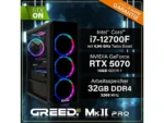 PC Gaming - GREED MK2 Pro Intel  Gaming Ordenador  Computer, Core™ i7-12700F, 32 GB RAM, 1 TB SSD, GeForce RTX™ 5070, Windows 11 Pro, Negro - Imagen 5