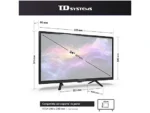 TV DLED 24" - TD SYSTEMS PRIME24C19GLE Hey Google, HD, Arm Cortex A55x4, Smart TV, DVB-T2 (H.265), Negro - Imagen 8