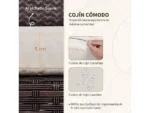 Conjunto de jardín - OUTSUNNY 63x57x76 cm, hasta 160,00 kg, Marrón - Imagen 6