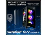 PC Gaming - GREED MK5 INTEL, Intel Core i9-12900KF, 32 GB RAM, 1 TB SSD, GeForce RTX™ 5070 Ti, Windows 11 Pro, Schwarz - Imagen 7