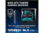PC Gaming - GREED MK2 Pro AMD  Gaming Ordenador  Computer, AMD Ryzen 7 5700X, 32 GB RAM, 1 TB SSD, GeForce RTX™ 5070, Windows 11 Pro, Negro - Imagen 6