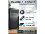 PC Sobremesa - HYPER BYTE Office Pc - para multimedia / negocios, AMD Athlon PRO 300GE, 8 GB RAM, 240 GB SSD, Sin tarjeta gráfica, Windows 11 Pro, Negro - Imagen 7