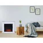 Chimenea eléctrica - PURLINE CHE-610, 2000 W, Blanco - Imagen 5